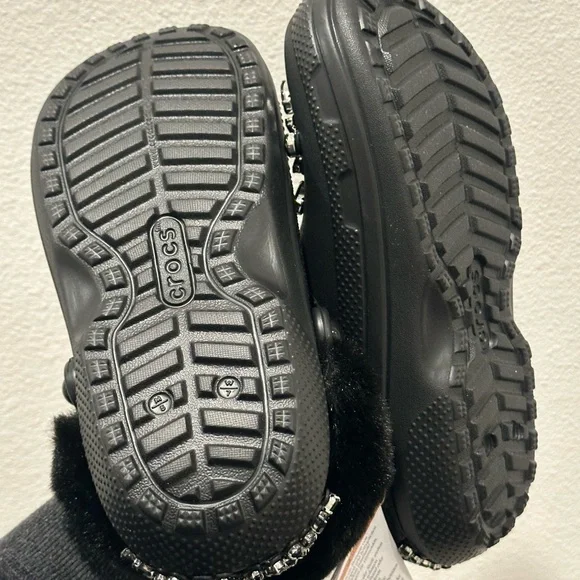 Crocs Classic Lined Clog Simone Rocha Black US women's 7 size Embellished NWT - Picture 10 of 10